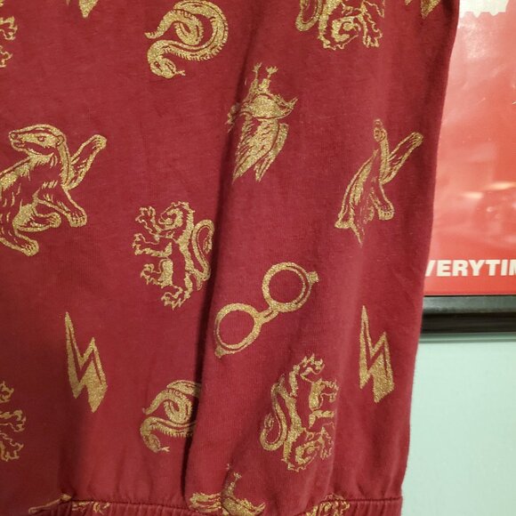 Harry Potter Wizarding World Gryffindor Red Gold Girls Dress Size 11/12 - Picture 4 of 8